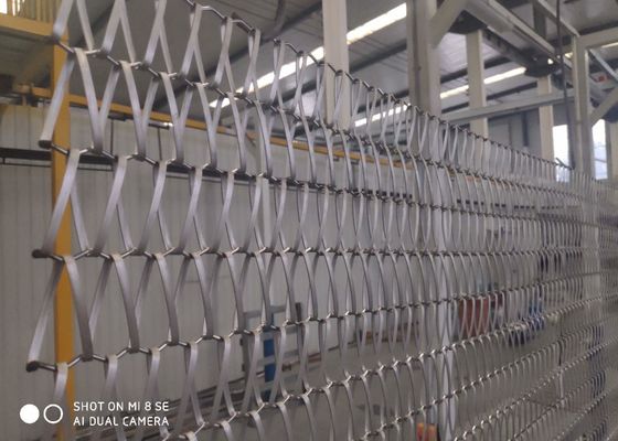 Chống cháy 4mm Lưới kiến ​​​​trúc Lưới thép không gỉ Kim loại dệt trang trí