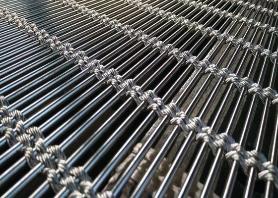 Bên ngoài SUS 304 316 Dây dệt trang trí Tường rèm ISO9002
