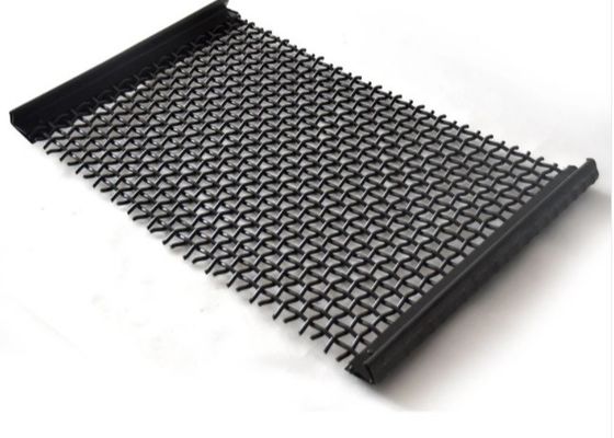 65Mn Thép Carbon Crimped Woven Wire Mesh cho màn hình máy nghiền