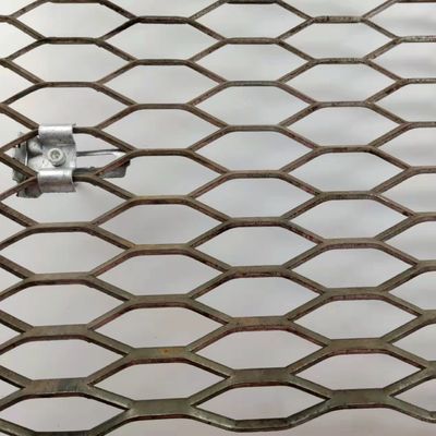 Hạng nặng 3m X 1,5m Lưới thép mở rộng Lỗ hình lục giác mạ kẽm nhúng nóng