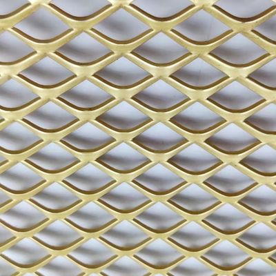 Lưới kim loại mở rộng 2mm nhôm trang trí cho trần và tường rèm
