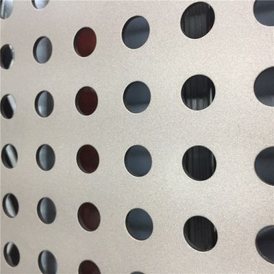 Tấm kim loại đục lỗ bằng nhôm trang trí nội thất Lớp phủ PVC cho tòa nhà